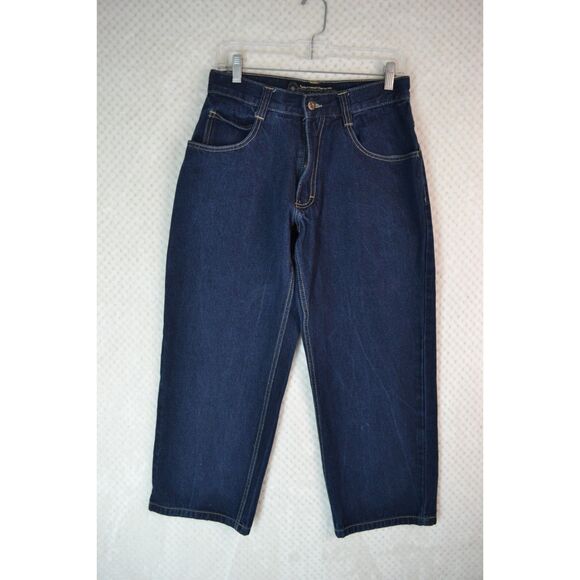 South Pole Men's 32 Dark Wash Wide Leg Baggy Jeans Y2K - Picture 1 of 14